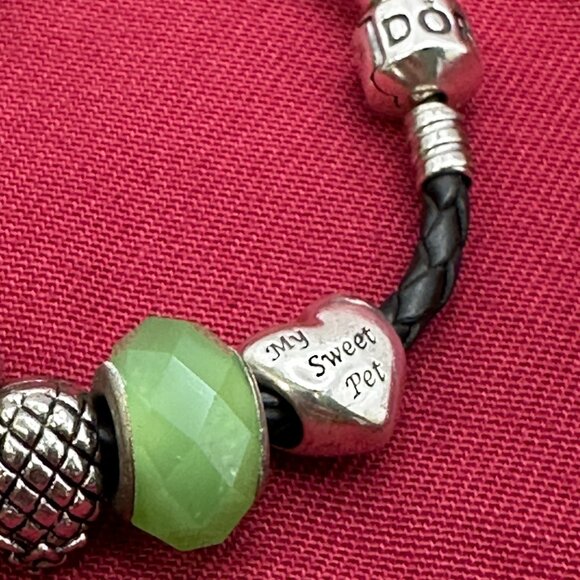 Pandora Bracelet w/13 Charms, Including One Authentic Pandora Charm and 12 unbra - Picture 11 of 15